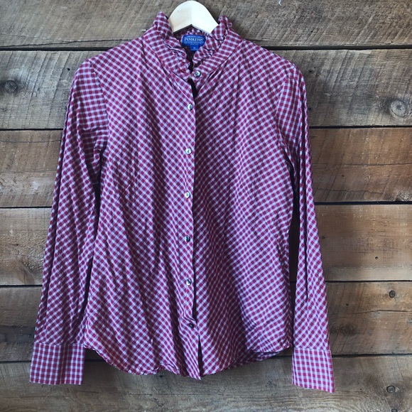 Pendleton | Ruffle Collar Plaid Button-down - Picture 6 of 12